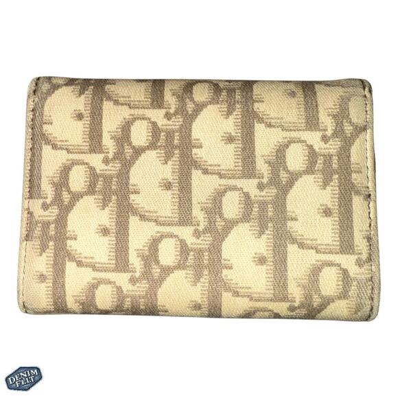 Christian Dior Vintage Diorissimo Floral Embroidered Trotter Wallet/Key Holder - Picture 2 of 16